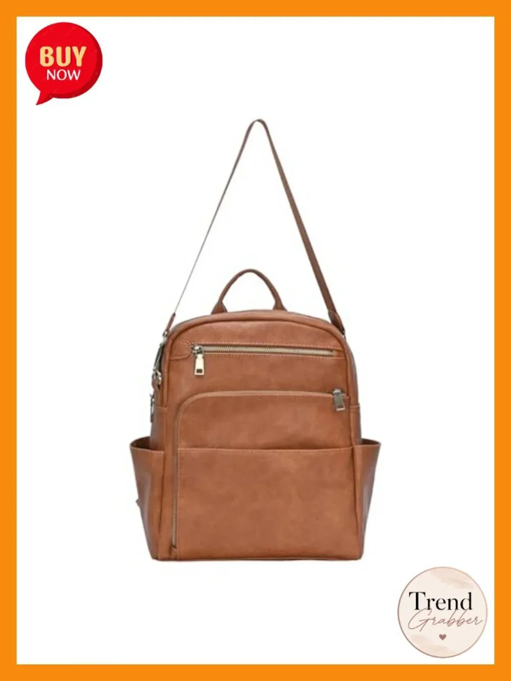Convertible Vegan Leather Backpack Purse for Women Shoulder Bag